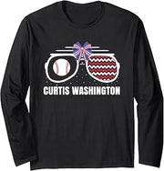 American Glasses Curtis Washington Prospect Baseball Fan Long Sleeve T-Shirt