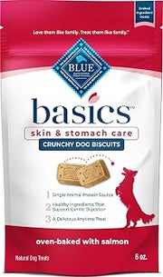 Blue Buffalo Basics Salmon Skin & Stomach Care Dog Biscuits, 6 oz