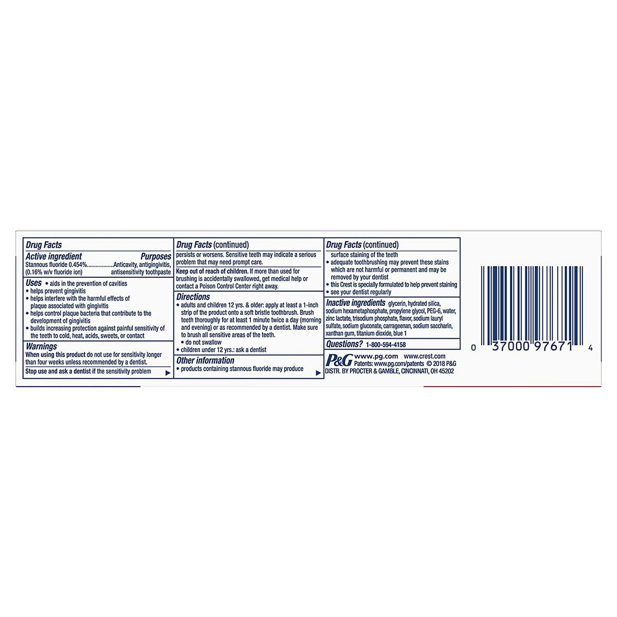Crest White / 5.1 Ounce (Pack of 2) / Mint Toothpaste