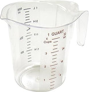 Winco FBA_ Measuring Cup, Polycarbonate, 1-Quart, Clear | Graduated measurements, Stackable design, For liquid and dry ingredients, baking and commercial food prep