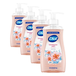 Liquid Hand Soap by Dial – 7.5 Fl Oz (Pack of 4), Rosa, Pack of 4, Model 907279