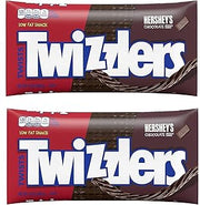 Twizzlers Chocolate Flavored Twists Candy, Low Fat, 2 Pack, 12 oz Bags | 12 oz