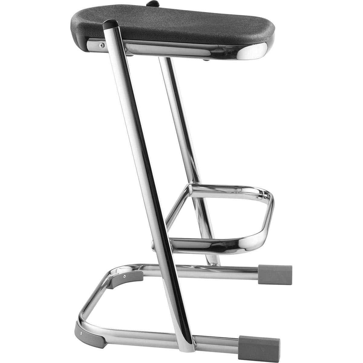NPS 24" Black Polyurethane Elephant Z-Stool by National Public Seating – unspecified, Steel, Black, Model 6624