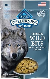 Blue Buffalo Wilderness 100% Grain-Free Wild Bits Chicken Recipe Dog Treats - 4oz Pack of 8