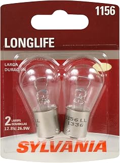 SYLVANIA 1156 Long Life Miniature - Bulb, Ideal Option for Stop and Tail Lights (Contains 2 Bulbs)