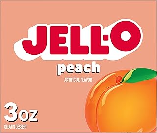 JELL-O Peach Gelatin Dessert Mix (3 oz Box)
