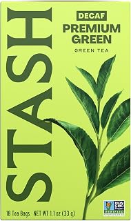 Stash Decaf Premium Green Tea, 108 Bags (6 Boxes of 18), Decaffeinated | Light, verdant flavor with sweet grass notes, Non-GMO Project Verified and plastic-free tea bags