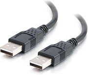 Legrand - C2G USB A to A Cable, 3.3 Foot Data Transfer Cable, Black USB 2.0 Cable, 1 Count, C2G 28105