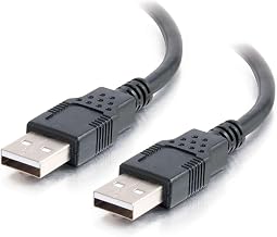 Legrand - C2G USB A to A Cable, 3.3 Foot Data Transfer Cable, Black USB 2.0 Cable, 1 Count, C2G 28105