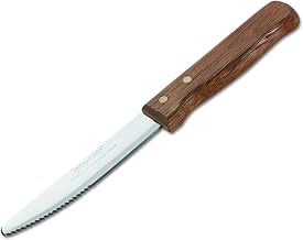 Adcraft WSK-60/B Rounded Blade Gaucho Jumbo Steak Knife with Wood Handle (Case of 12)