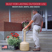 Justrite Adobe Beige / 4 Gallon / Cease-Fire Smoking Receptacles