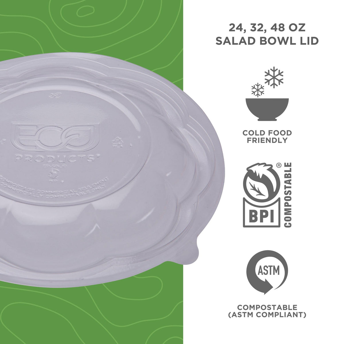 ECO PRODUCTS 24-48oz / Clear / 300 Bowls
