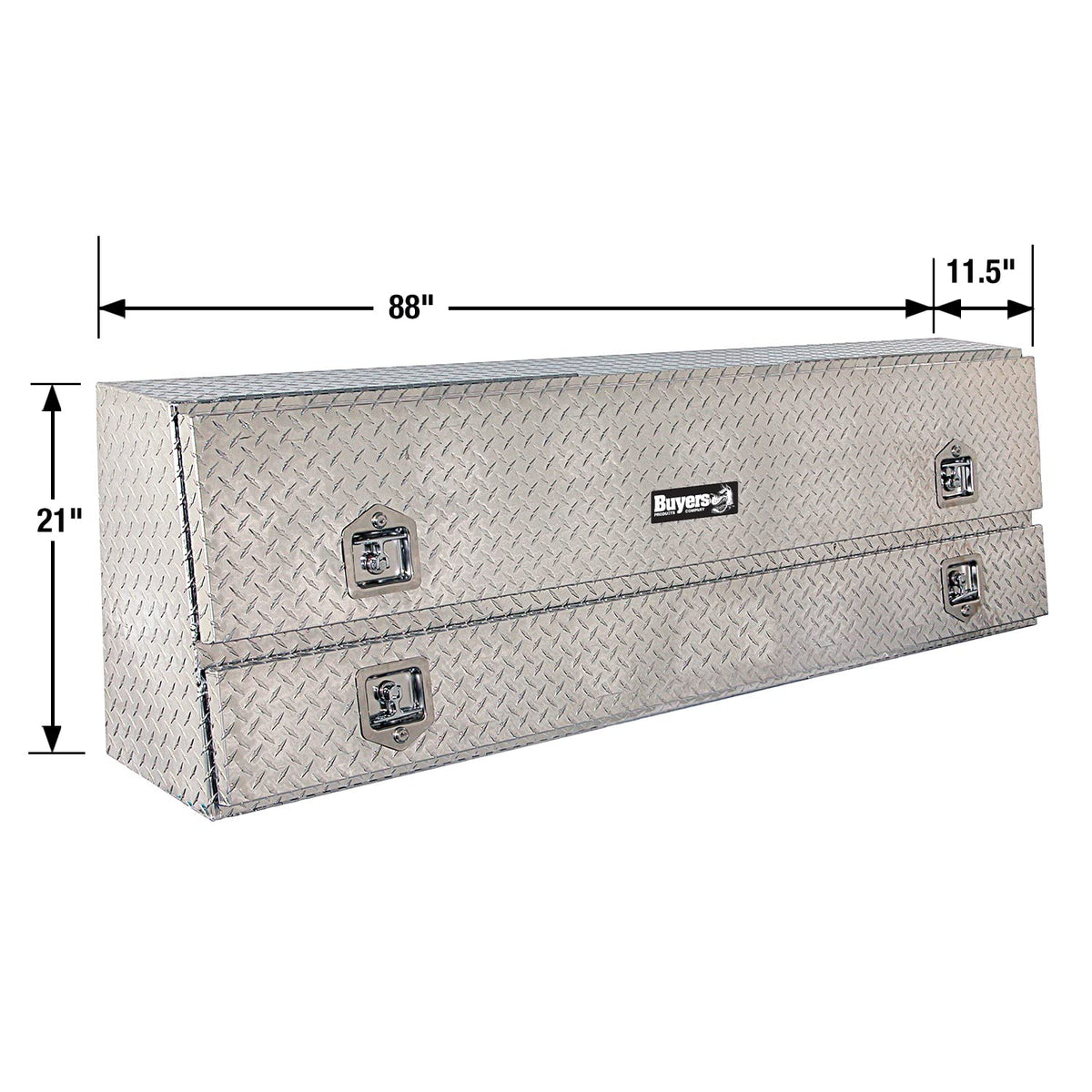 Buyers Products Company Diamond Tread / 88 x 21 x 13.5 / One Compartment Truck Bed Toolboxes