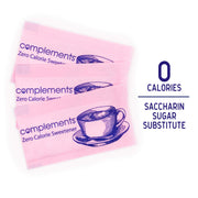 Complements Zero Calorie Saccharin Pink Sweetener Packets by HEARTLAND – 2000 Count (Pack of 1), Model F5187352