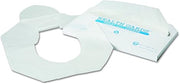 HOSPECO Health Gards Toilet Seat Covers, Half-Fold, 14.25 X 16.5, White, 250/pack, 10 Boxes/carton