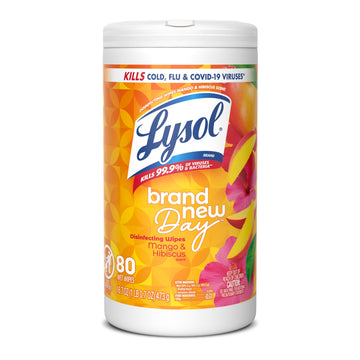 Disinfecting Wipes by Lysol – 80 Count (Pack of 1), White, Model 97181CT