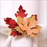 Generic Maple Leaf Napkin Rings, Set of 6, Color B