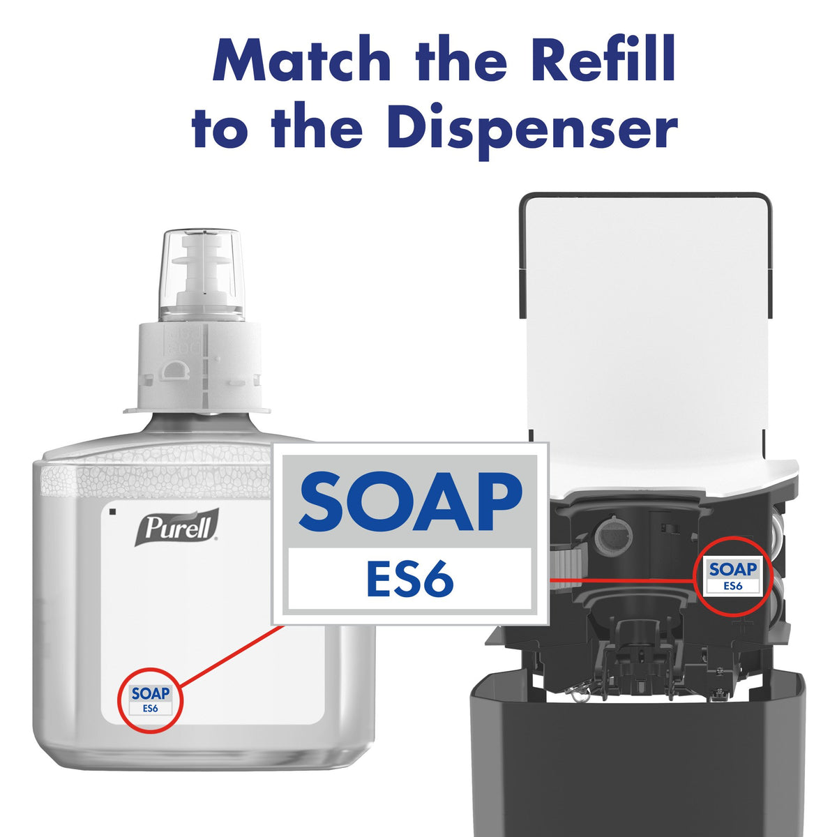 ES6 Healthy Soap Foam Refill by Purell – 20.29 Fl Oz (Pack of 2), Bamboo, Clear, Pack of 2, Model 6472-02