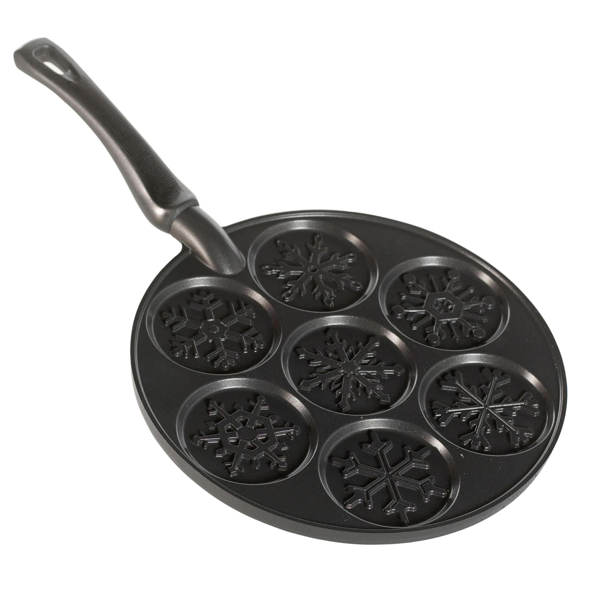 Nordic Ware Black / Snowflake Pancake / Seven 3-Inch Cavities Specialty & Novelty Cake Pans