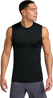 SPORT-TEK Unisex PosiCharge Compression Sleeveless Tee | Moisture Wicking Tank Top for Men & Women, UPF 50 Protection