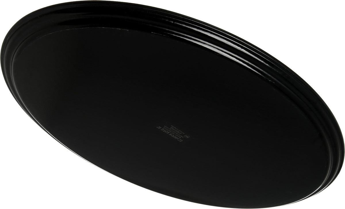 CFS Griptite 2 Oval Serving Tray by Carlisle FoodService Products – 24 inches x 31 inches x 1 inch, Fiberglass, Black, Pack of 6, Model 3100GR2004