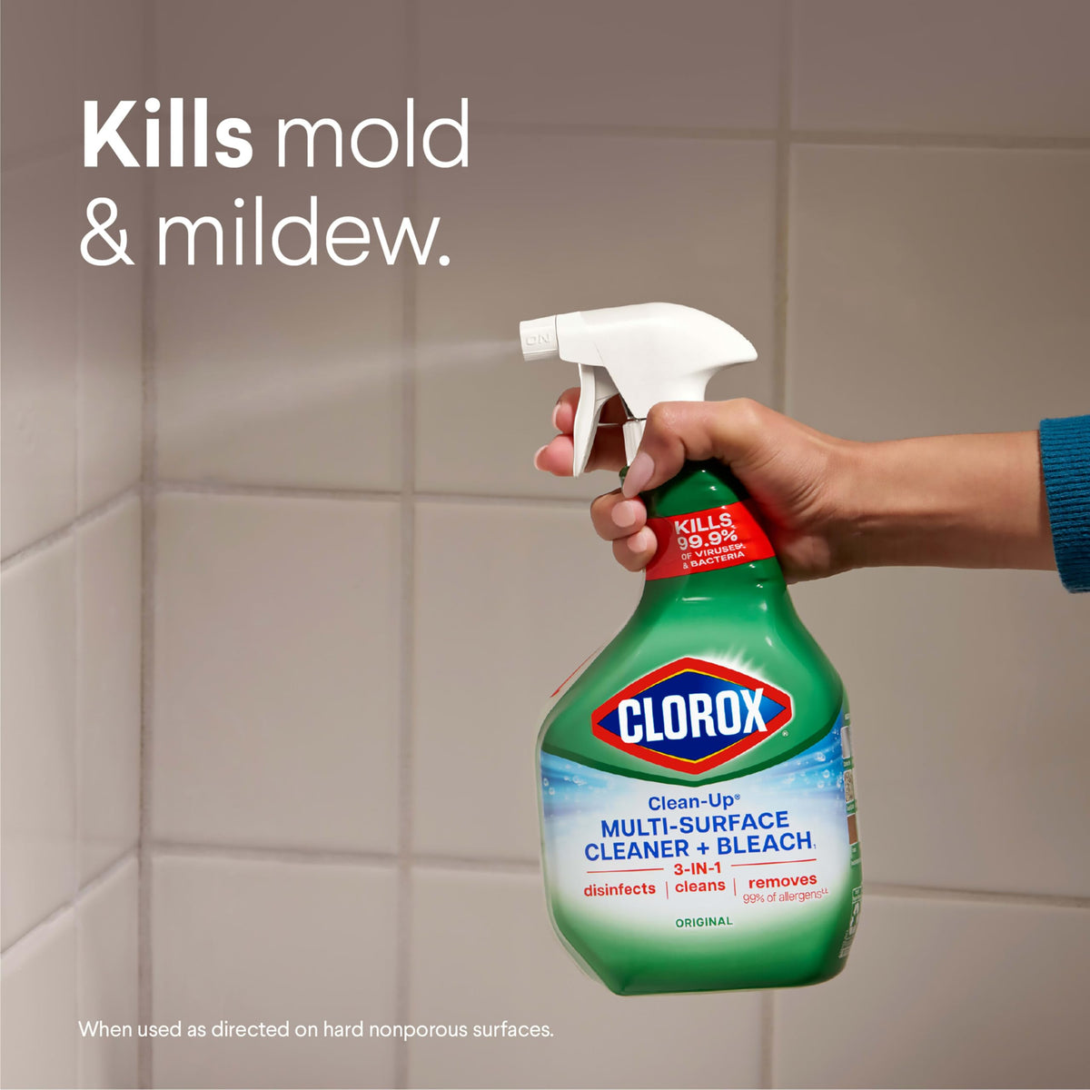 Clean-Up Multi-Surface Cleaner with Bleach by Clorox – 96 Fl Oz (Pack of 1), 96.0 fluid_ounces, Model TU_5122013