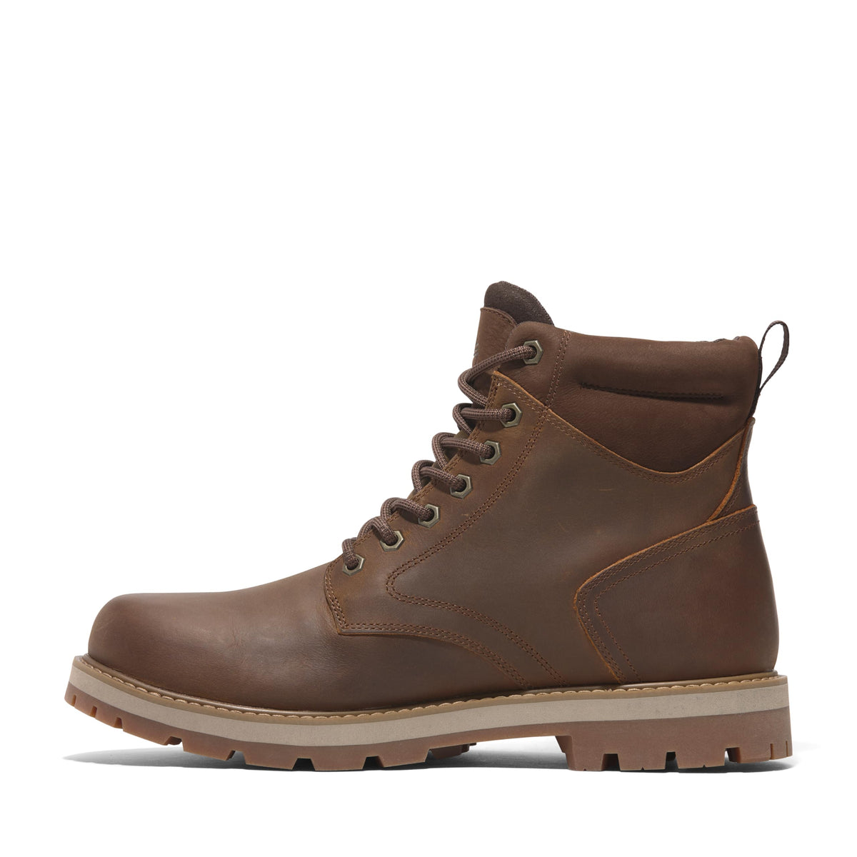 Men's Britton Road Mid Lace Up Waterproof Boot by Timberland – 13 Wide, Leather, Rust Full Grain, Model TB0A69UH