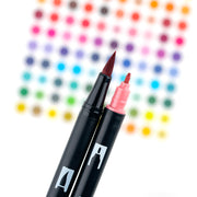 Dual Brush Pen Art Markers by Tombow – 1 Count (Pack of 7), Multicolor, Model 72563