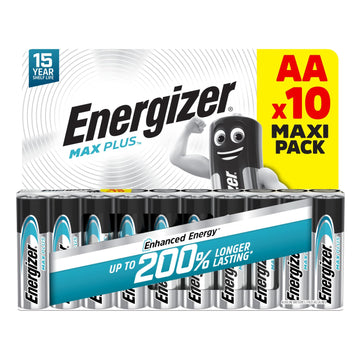 MaxPlus AA Performance Alkaline Batteries - 10 Pack by Energizer – Pack of 10, Model TILLCASE