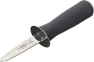 Winco 6.75-Inch Oyster Opener with 3-Inch Blade and Plastic Handle | Dishwasher safe, Stainless steel blade, NSF certified, Restaurant service