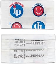 Black Pepper Packets. 3000 ct. Individual Pepper Packets.