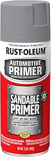 Rust-Oleum 249415 Automotive Sandable Primer Spray, 12 oz, Gray