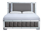 Murry Queen Bed Silver by Glory Furniture – Wood, Silver, Model G004800A-QB