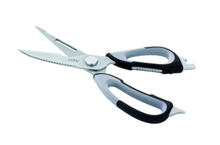 12670 Multi-Functional Scissors44; Silver & Black by GEFU – Stainless Steel, Silver/Black, Model GF12670