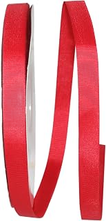 Reliant Ribbon 4600-065-03C Grosgrain Allure Ribbon, 5/8 Inch X 100 Yards, Red