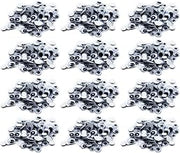 Charles Leonard Assorted Peel'n Stick Wiggle Eyes, Black, 100 Per Pack, 12 Packs