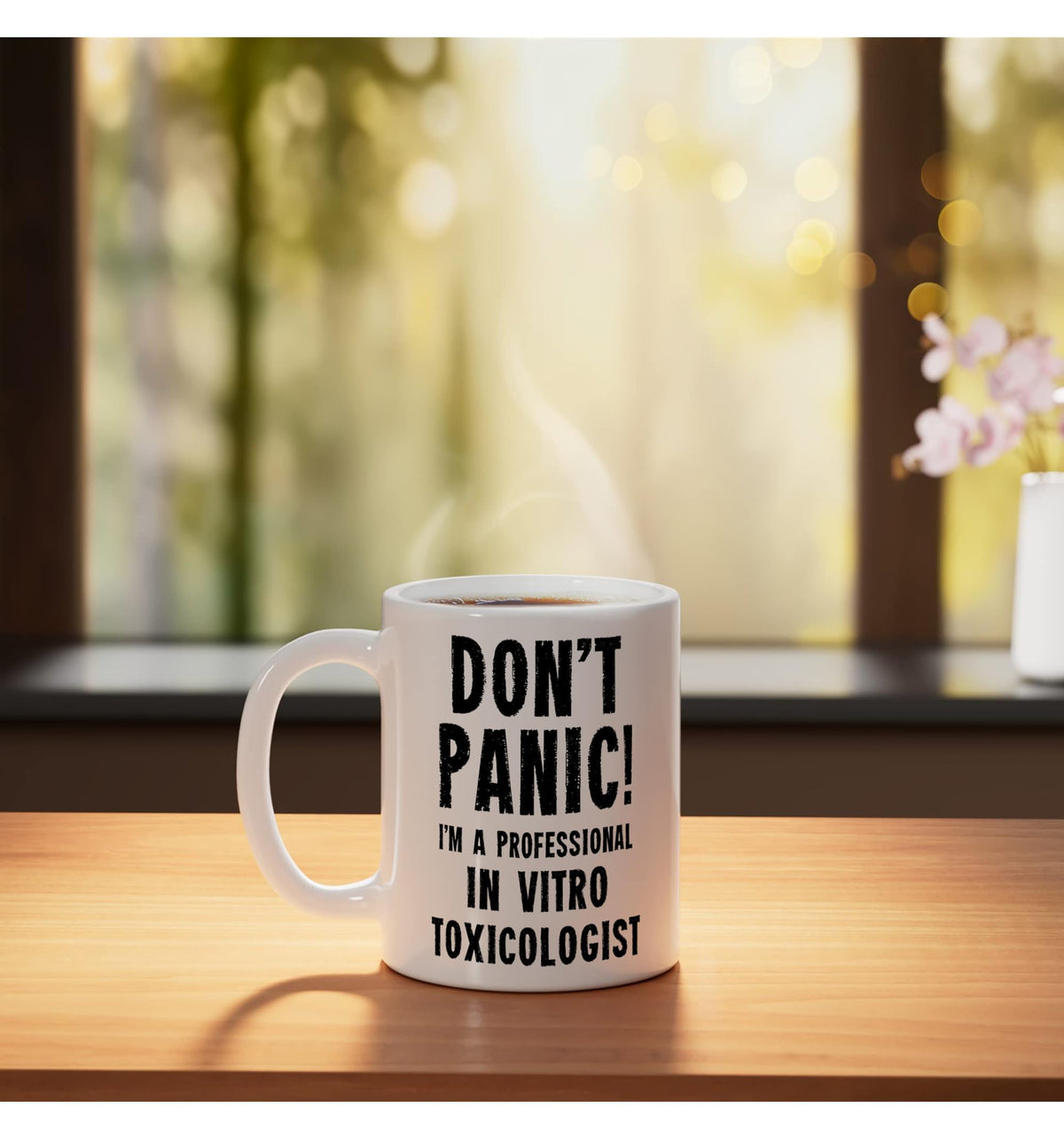In vitro Toxicologist Ceramic Mug by Scientific Research Staff Gifts & T-Shirts – 11 Ounces, 11 fluid_ounces, Ceramic, White, Model T9DQK0XDKMDUSWhite