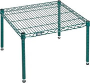 Nexel Poly-Green Wire Dunnage Rack, 30"W x 21"D x 14"H