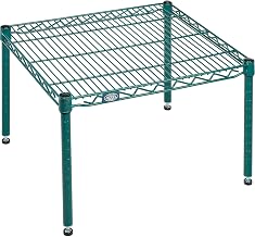 Nexel Poly-Green Wire Dunnage Rack, 30"W x 21"D x 14"H