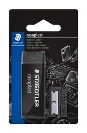 Rasoplast 5269-S1BK Eraser and Sharpener Set - Black by STAEDTLER – 65 x 13 x 23 mm, Paper, Black, Model 4007817524091