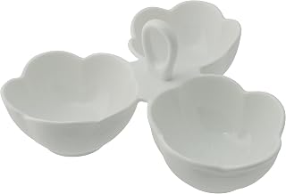 10 Strawberry Street Whittier 3 x 8 Oz Bowls Caddy, White