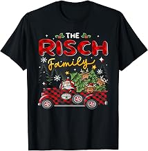 The Risch Family Christmas Matching Pajamas Group Gift T-Shirt
