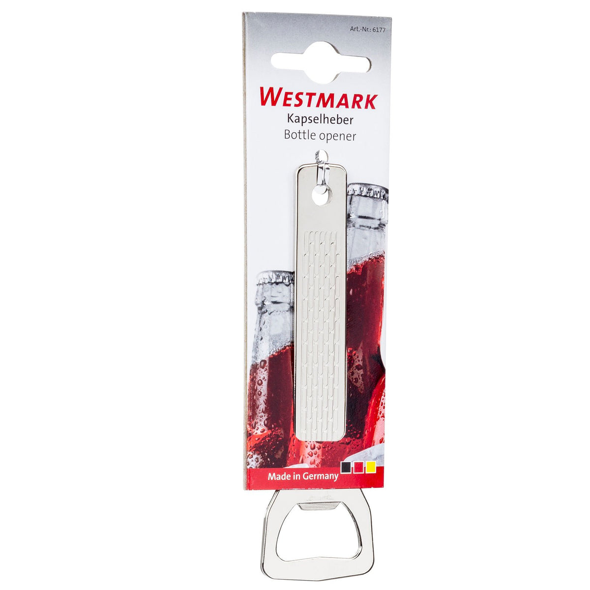 Bottle Cap Opener by Westmark – A, Steel, Silver, Model 61772270