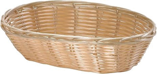 Tablecraft 2474 Handwoven Basket Oval, 9"W x 6"D x 2-1/4" H