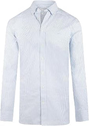 New York Men's Oxford Dress Shirt – Long Sleeve Stretch Button-Up, Regular Fit for Business, Office & Casual Wear
