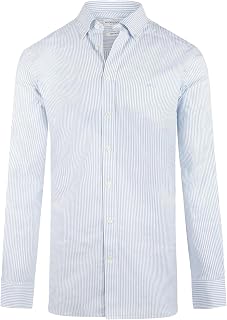 New York Men's Oxford Dress Shirt – Long Sleeve Stretch Button-Up, Regular Fit for Business, Office & Casual Wear