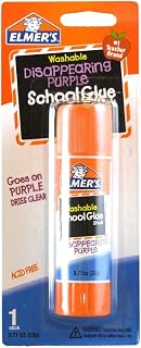 Elmer's Disappearing Purple School Glue Stick, Washable 0.77 oz (Pack of 24)