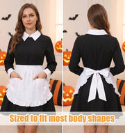 Half Apron by Acrbeli – One Size, Polyester, White, Model 5482JNBU7180