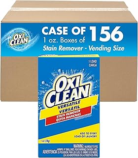 OxiClean Versatile Stain Remover Professional, Coin Vend 1 oz., Single Load, (Pack of 156)