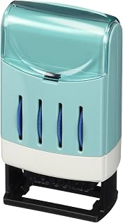 Xstamper Re-inkable VersaDater Line Dater, Blue | Pre-inked re-inkable date stamp for invoices, inventory, filing, receiving, office records and document processing